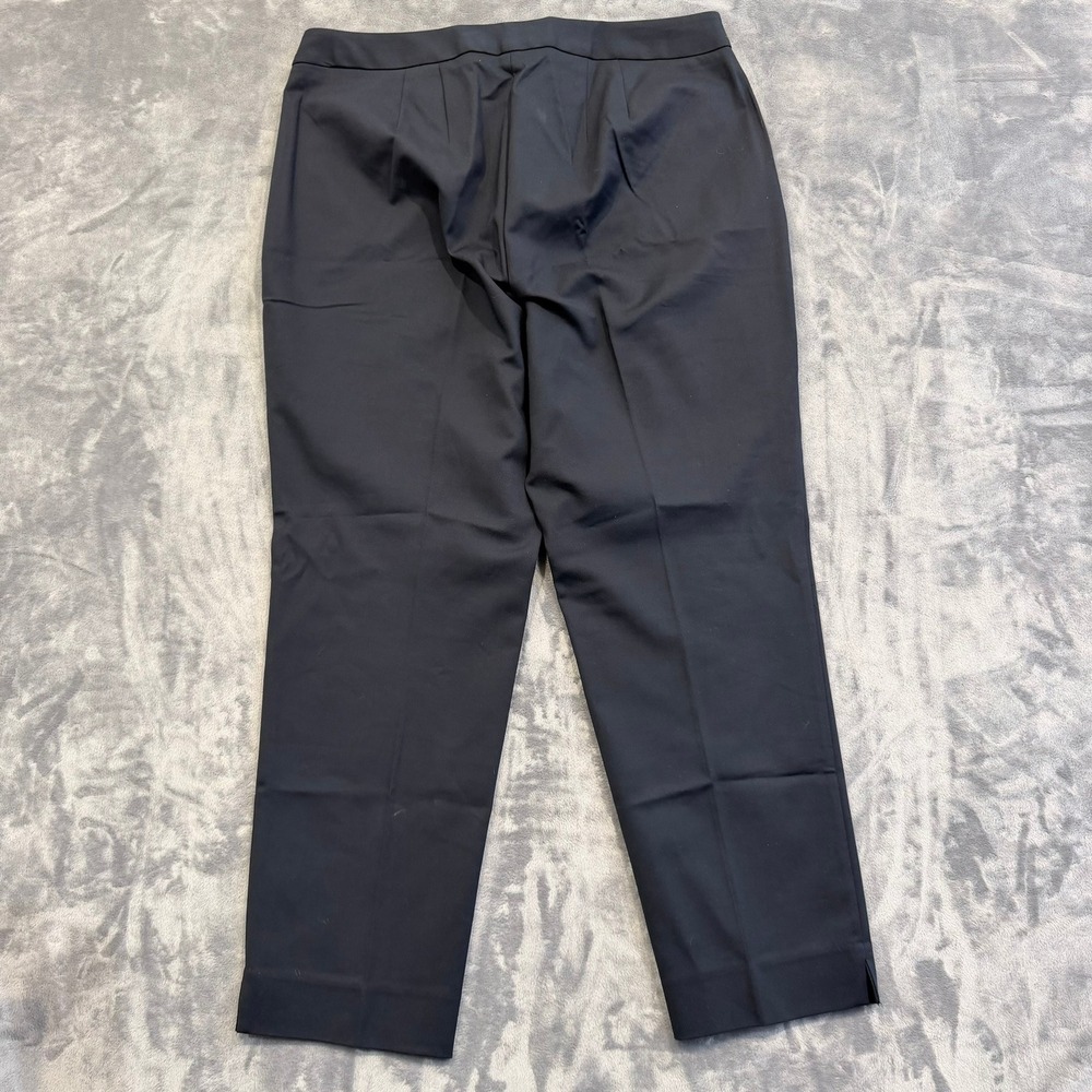 Talbots Womens Pants Hampshire Curvy Ankle Navy Blue Stretch Dress Slacks 12P NW